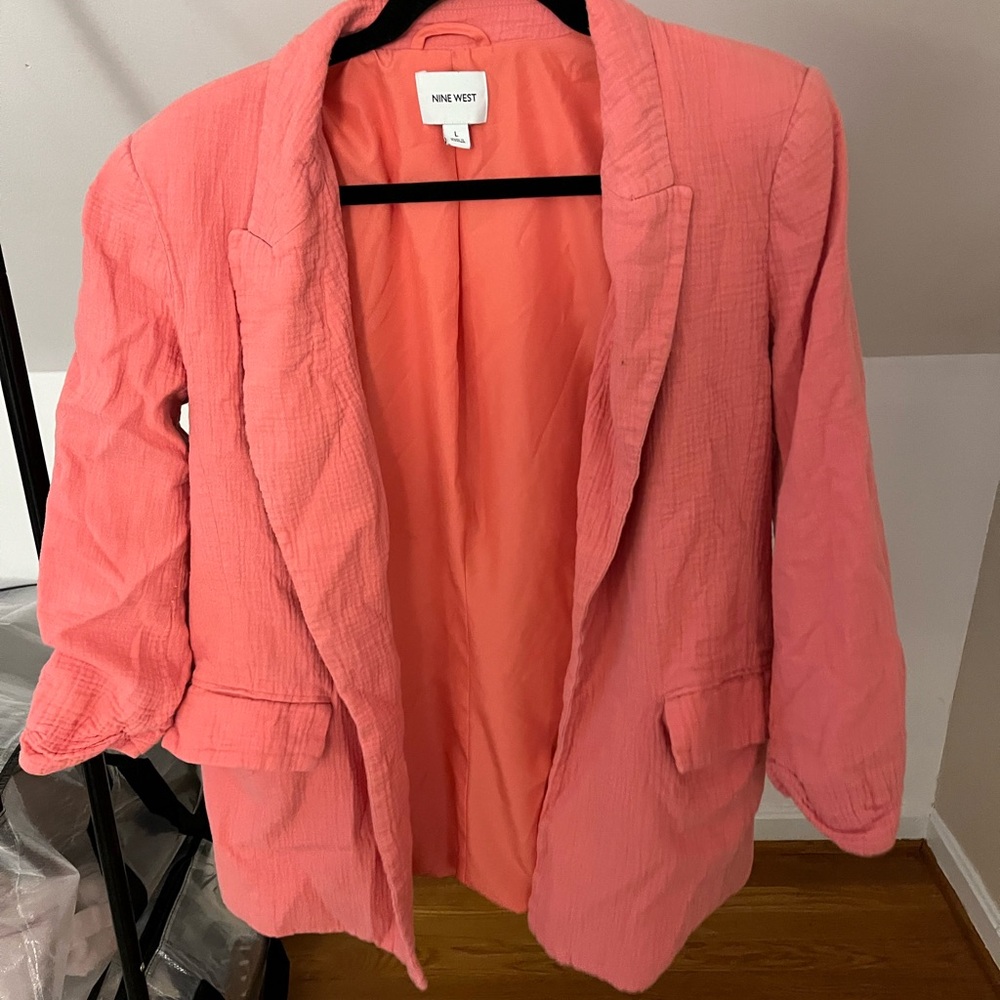 Nine West Women's Pink Blazer - large